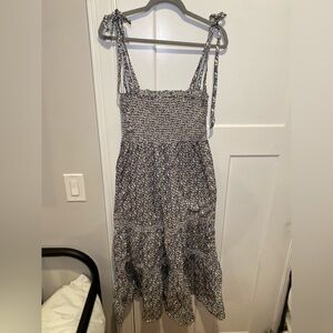 o.p.t Floral Smocked Maxi Dress